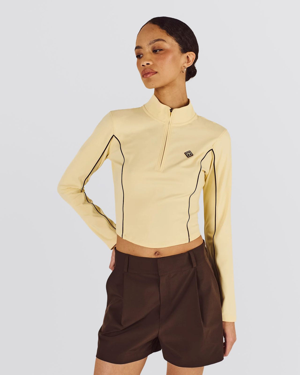 Camila Stretch Mid Layer Light Yellow