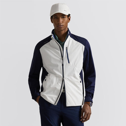 RLX Full Zip Stratus Packable Jacket Ceramic White/Refined Navy