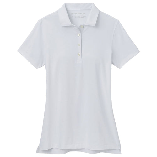 Womens Short Sleeve Button Polo White - 2024