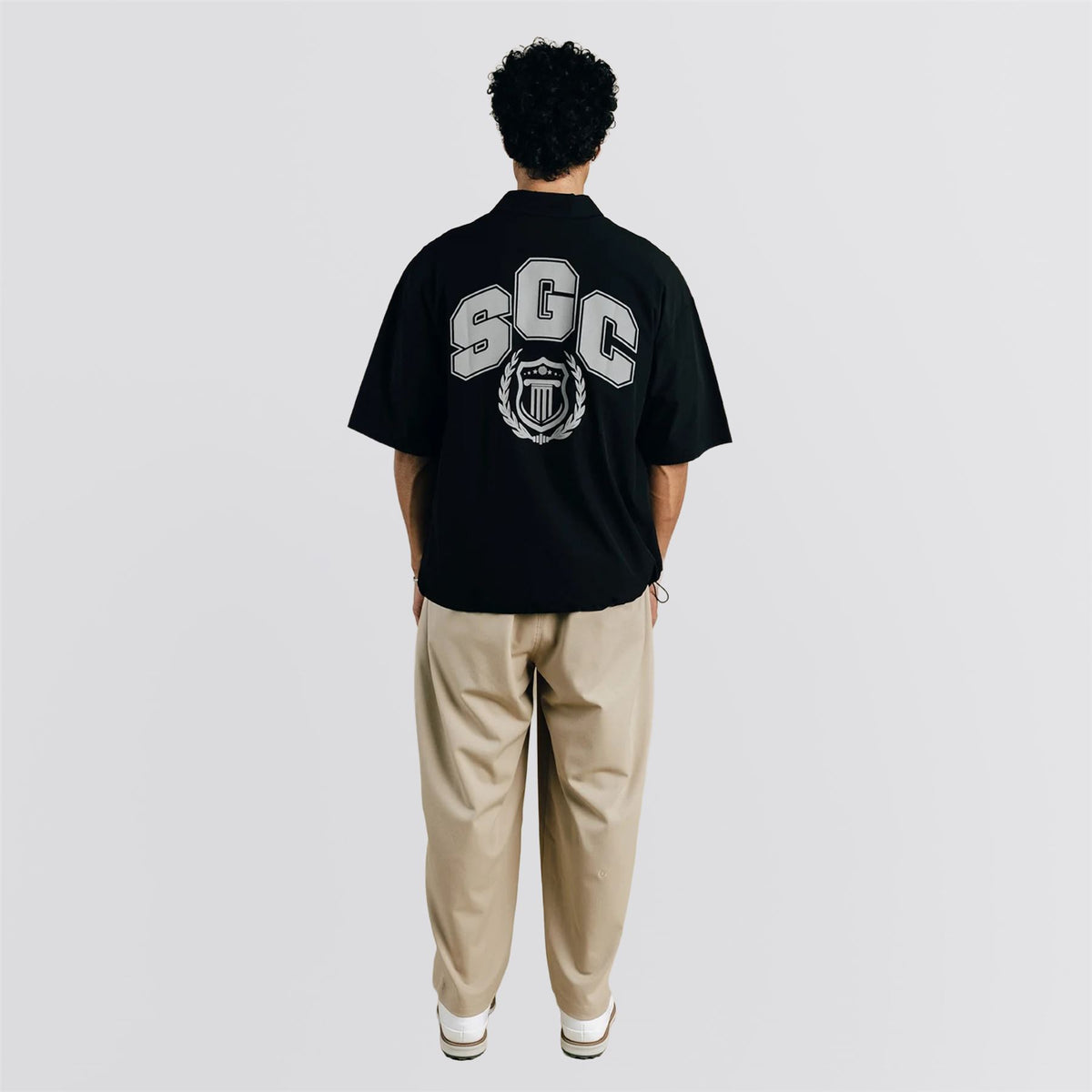 Calculus Baggy Slack Pleated Pants Cement