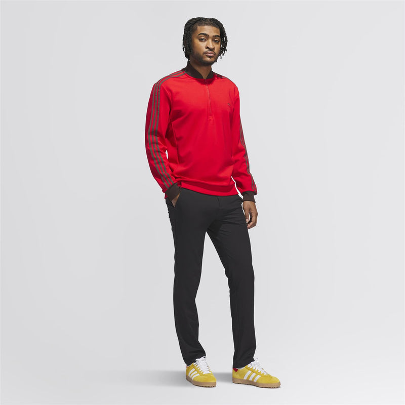 Originals 3-Stripes Quarter Zip Mid Layer Better Scarlet