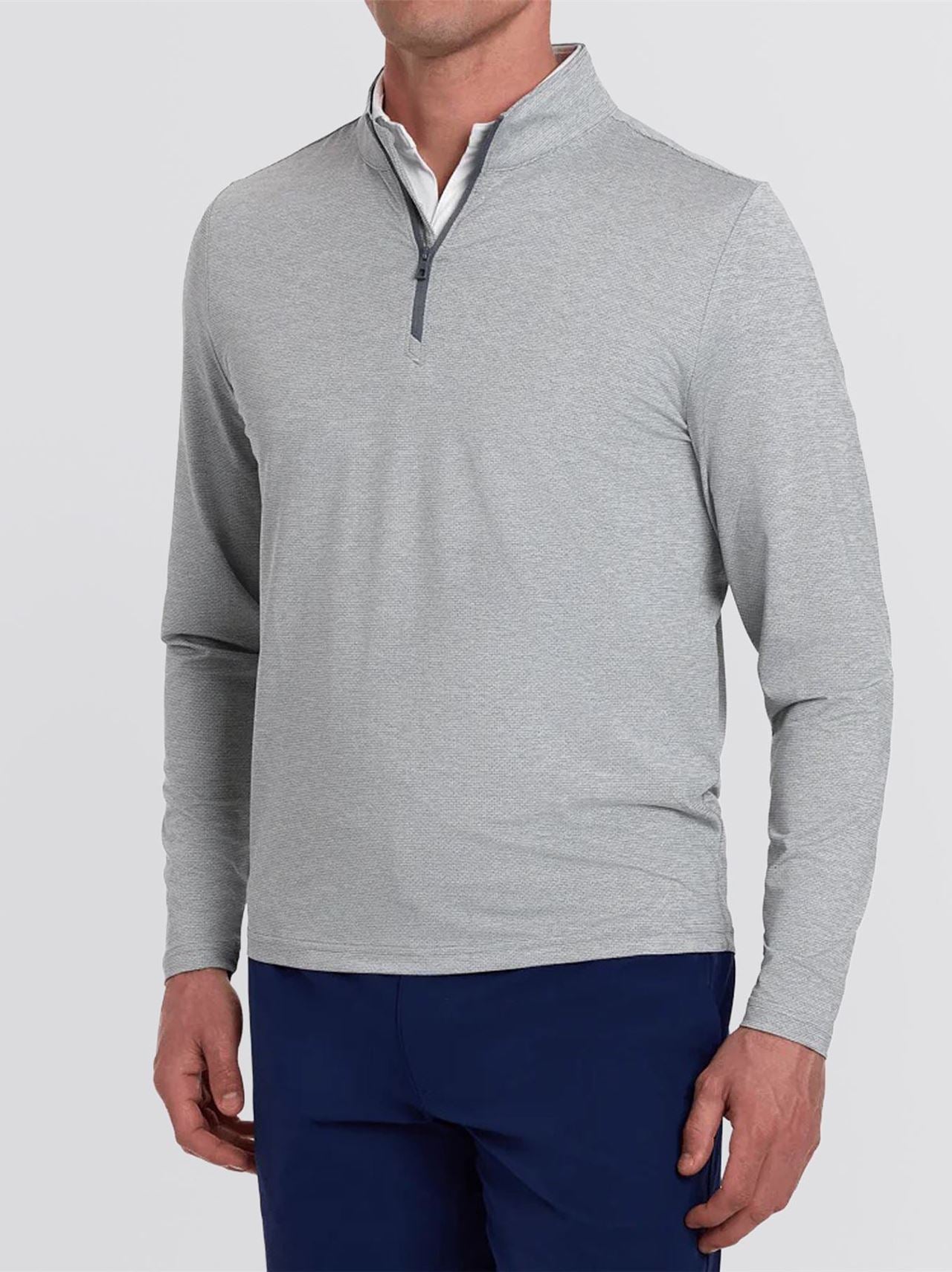 The Bell Quarter-Zip Pullover Heathered Gray
