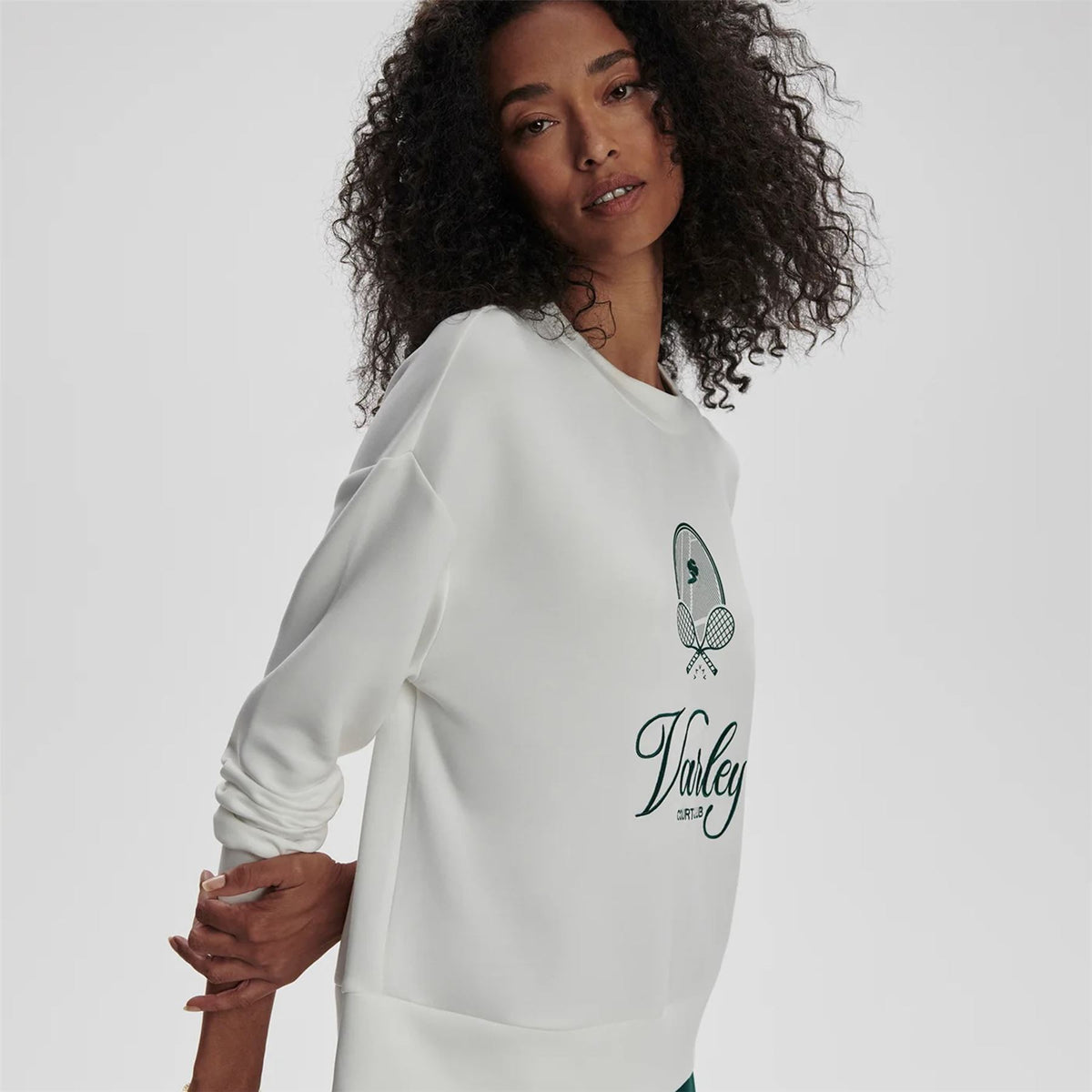 Womens Rasco Namesake Sweat White/Forest