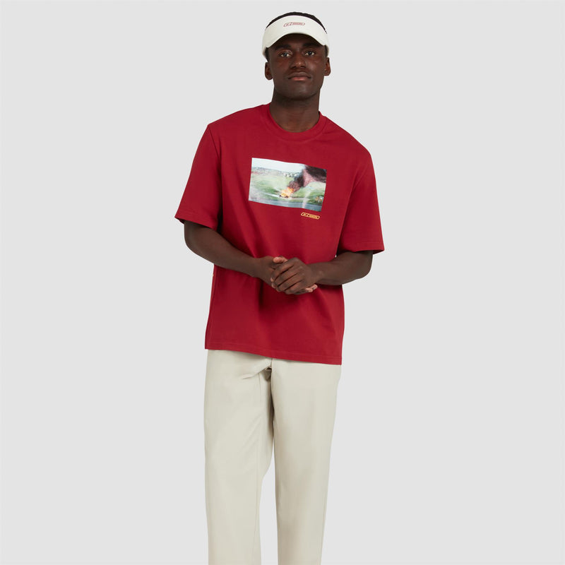 x Reebok I'll Walk Tee Burgundy