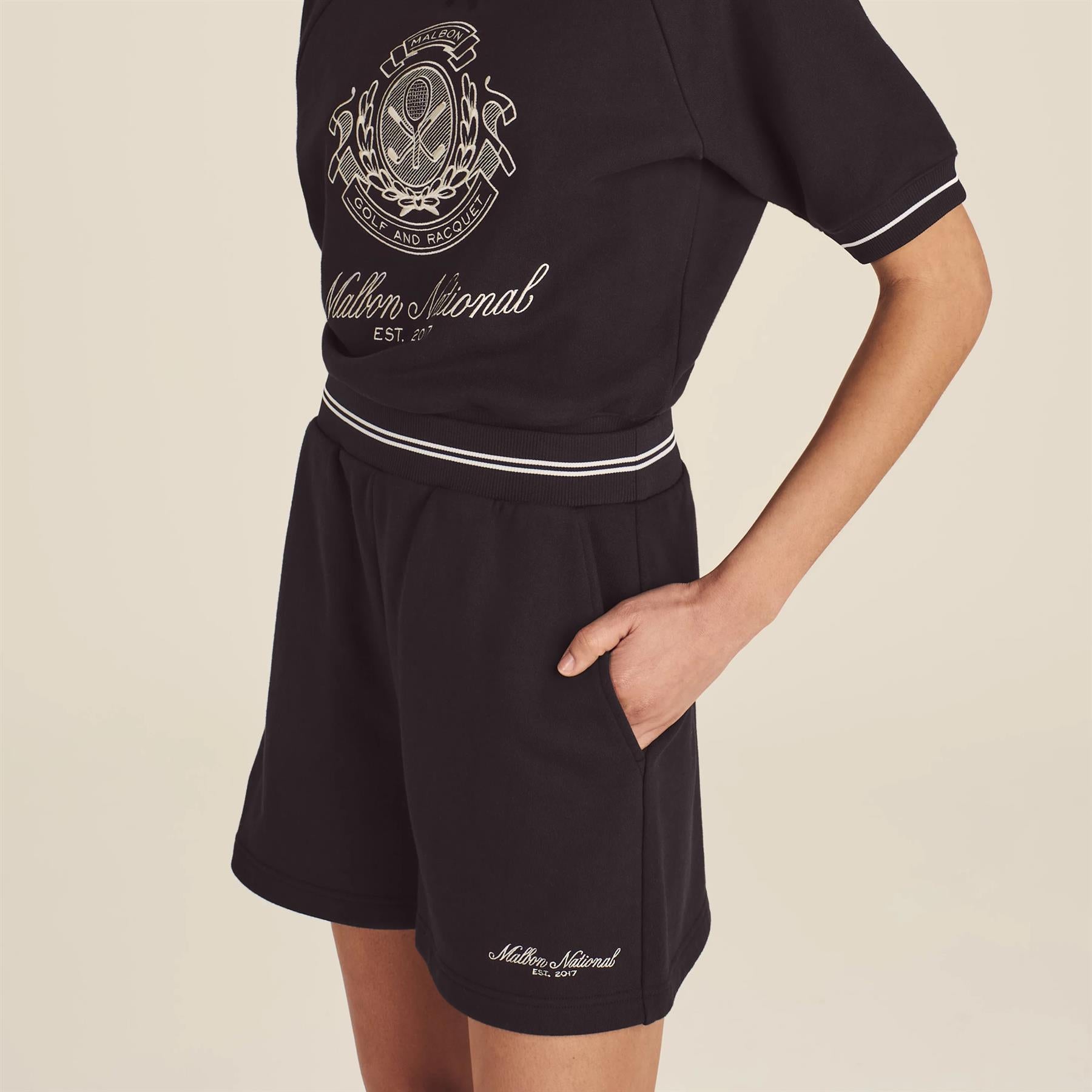 【MALBON GOLF】 [WOMENS COLLECTION] BILLIE II SWEAT SHORTS BILLIE SWEAT SHORTS – Malbon Golf