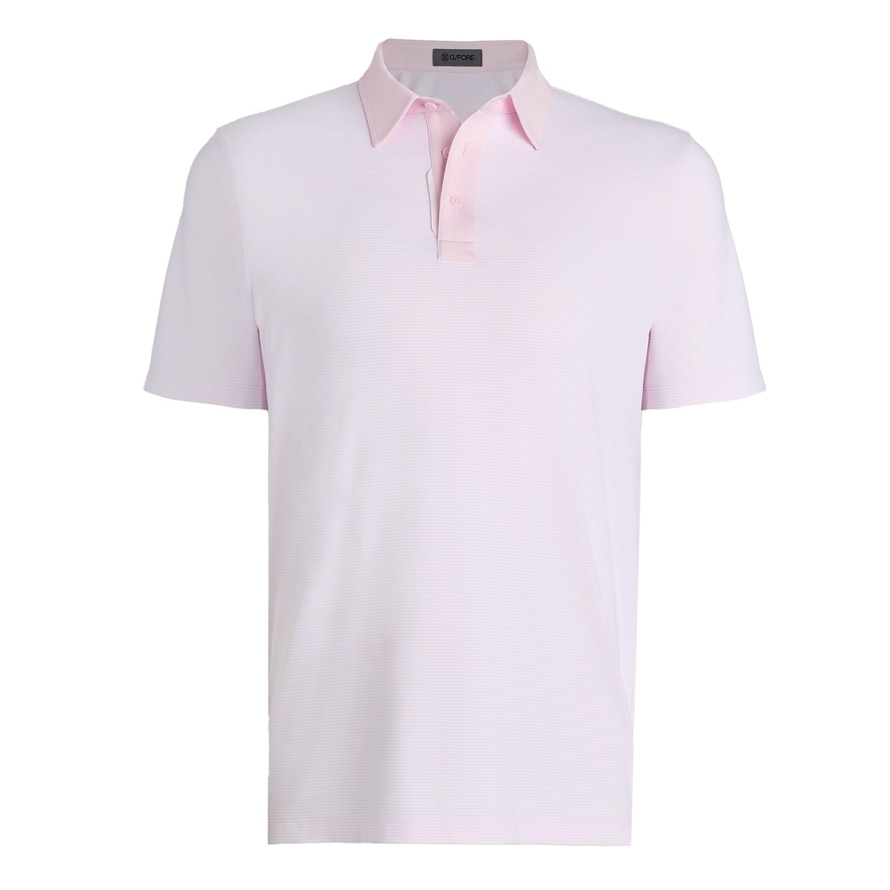 Feeder Stripe High Gauge Jersey Polo Blush