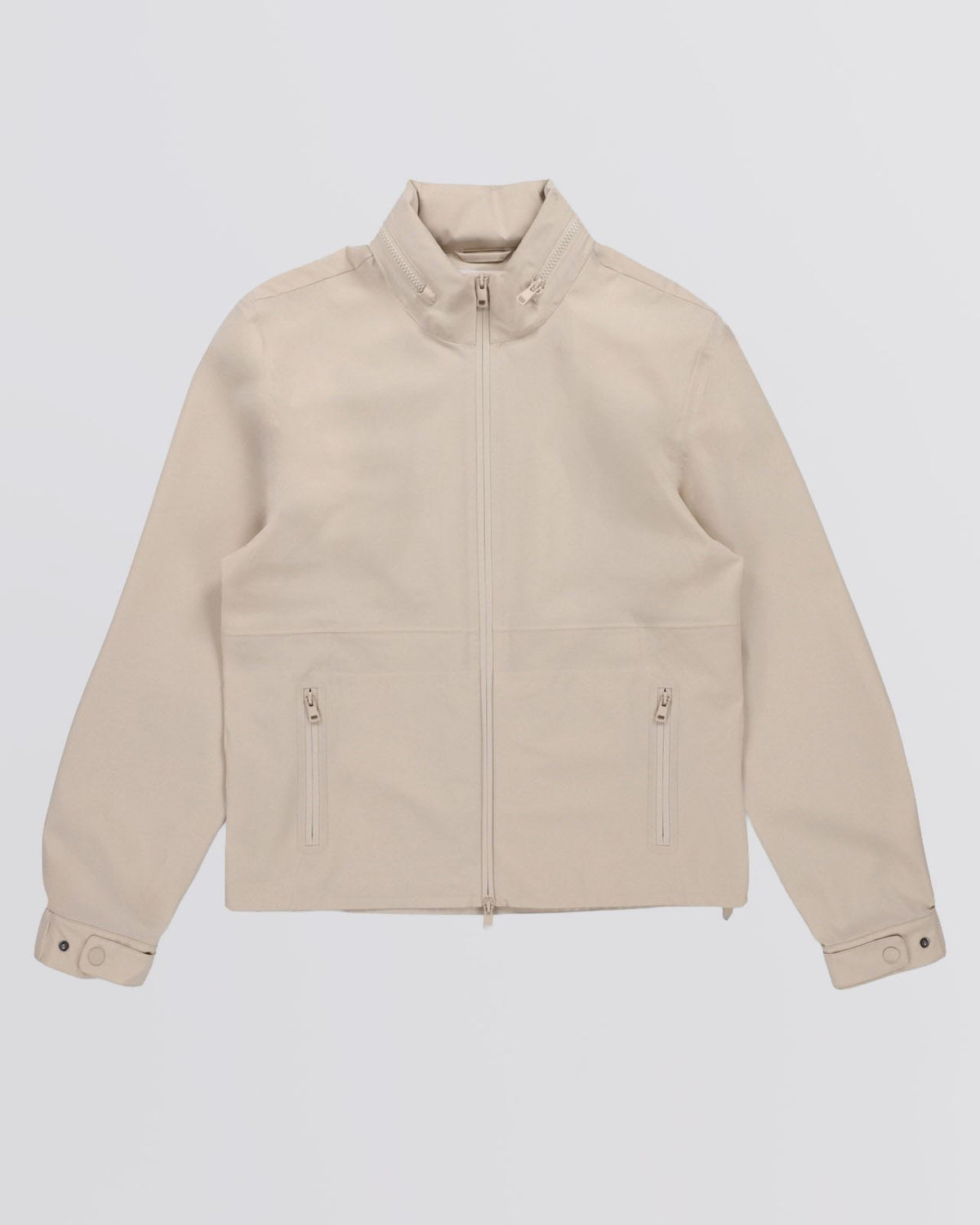 Womens Full Zip Rain Jacket Light Tan