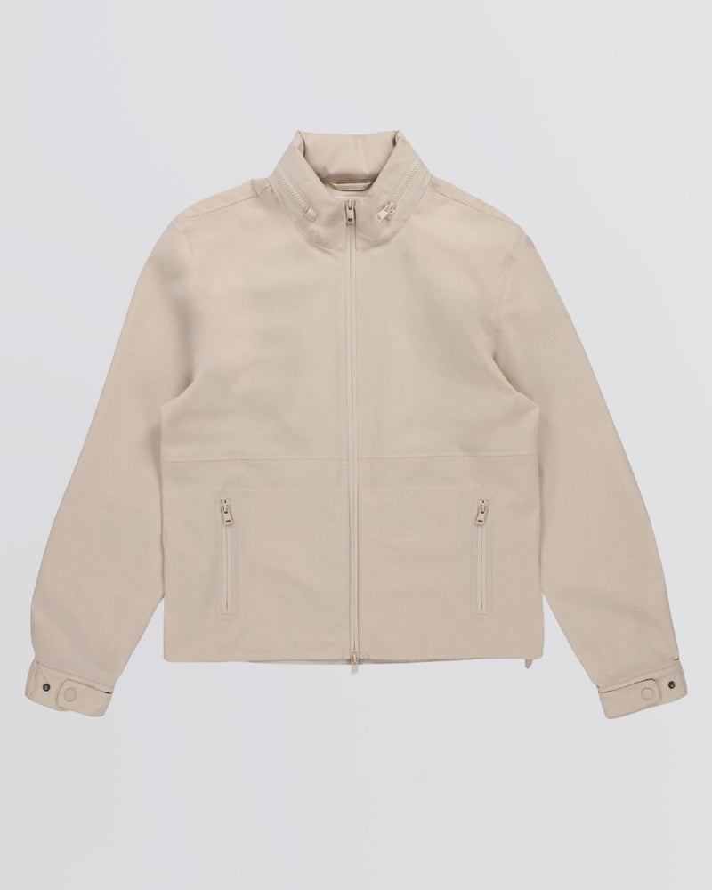 Womens Full Zip Rain Jacket Light Tan