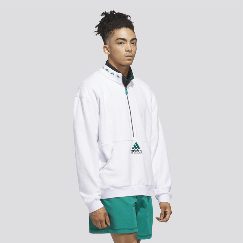 Equipment Quarter Zip Jacket White
