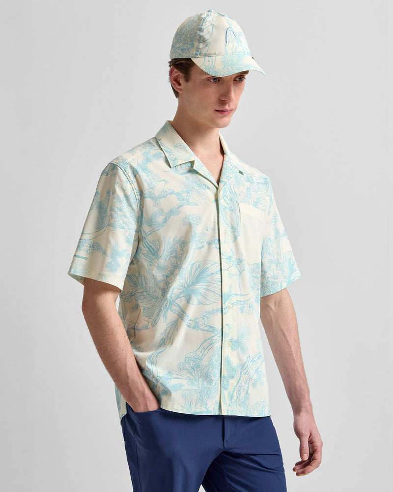 Technical Cap Botanical Blue