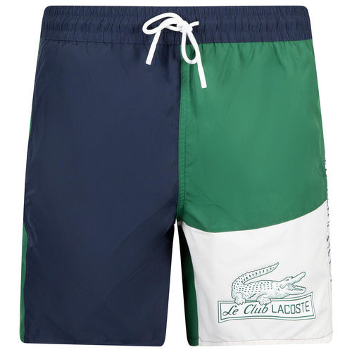 Neo Heritage Color Block Swimming Trunks Navy Blue/Green - SS23