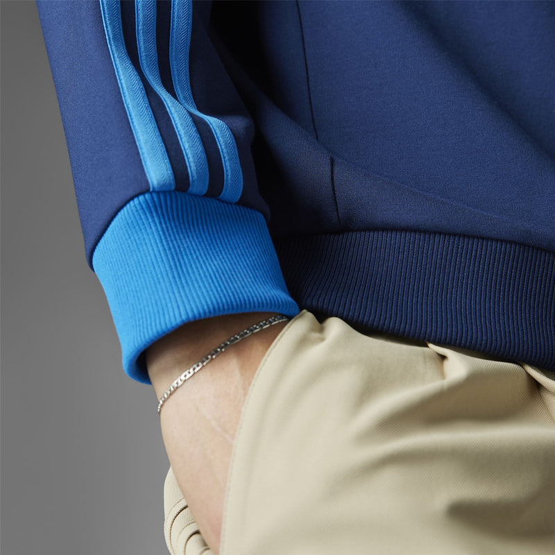 Three Stripes Quarter Zip Night Indigo