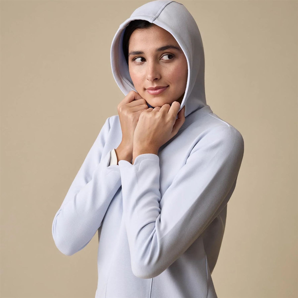 Womens Tulip Hoodie Periwinkle