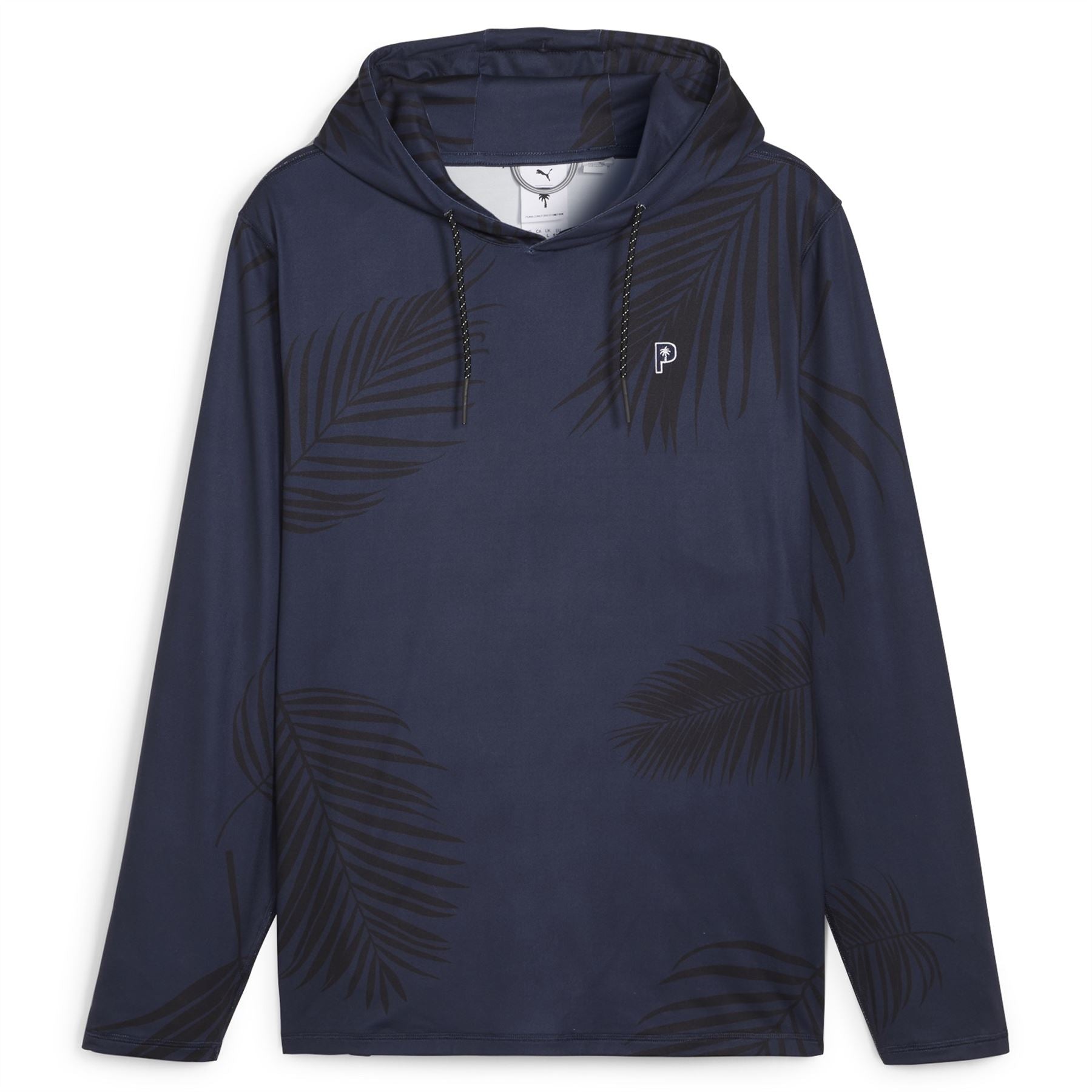 X PTC Palm Print Hoodie Deep Navy