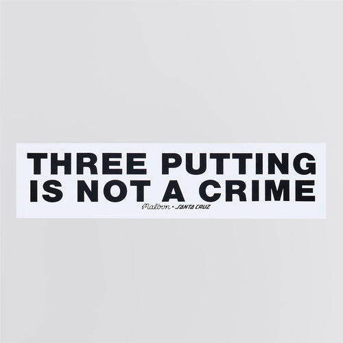 x Santa Cruz Bumper Sticker White