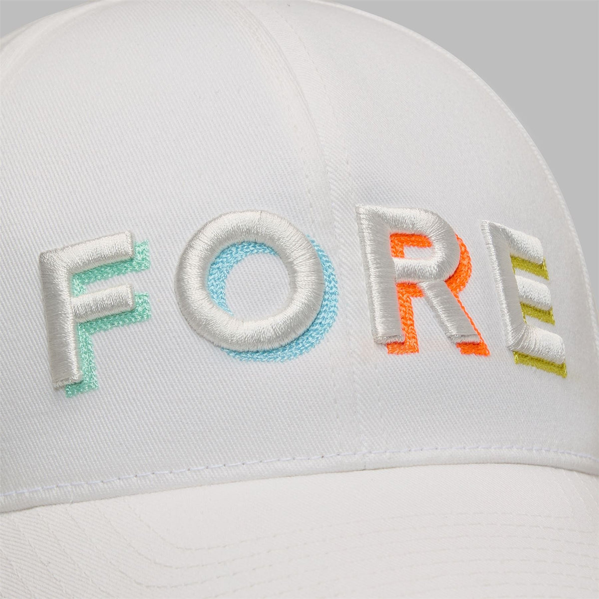 G/FORE Fore Shadow Relaxed Fit Cap Snow/Multi | TRENDYGOLF USA