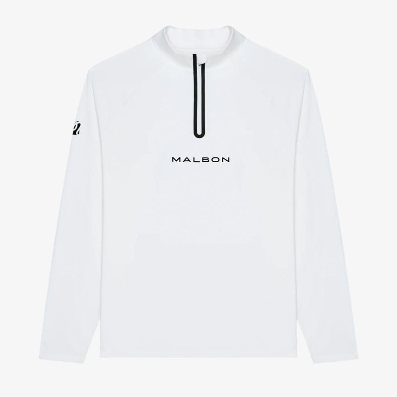 Performance Raglan Quarter Zip White