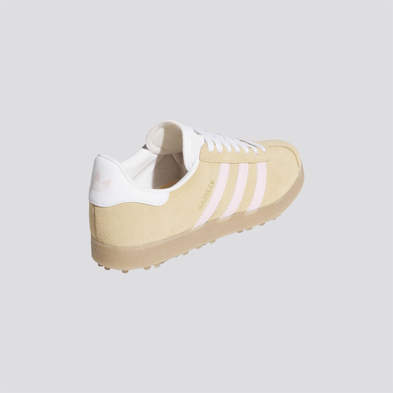 Womens Gazelle Spikeless Golf Shoes Ice Tangerine/Clear Pink/Footwear White