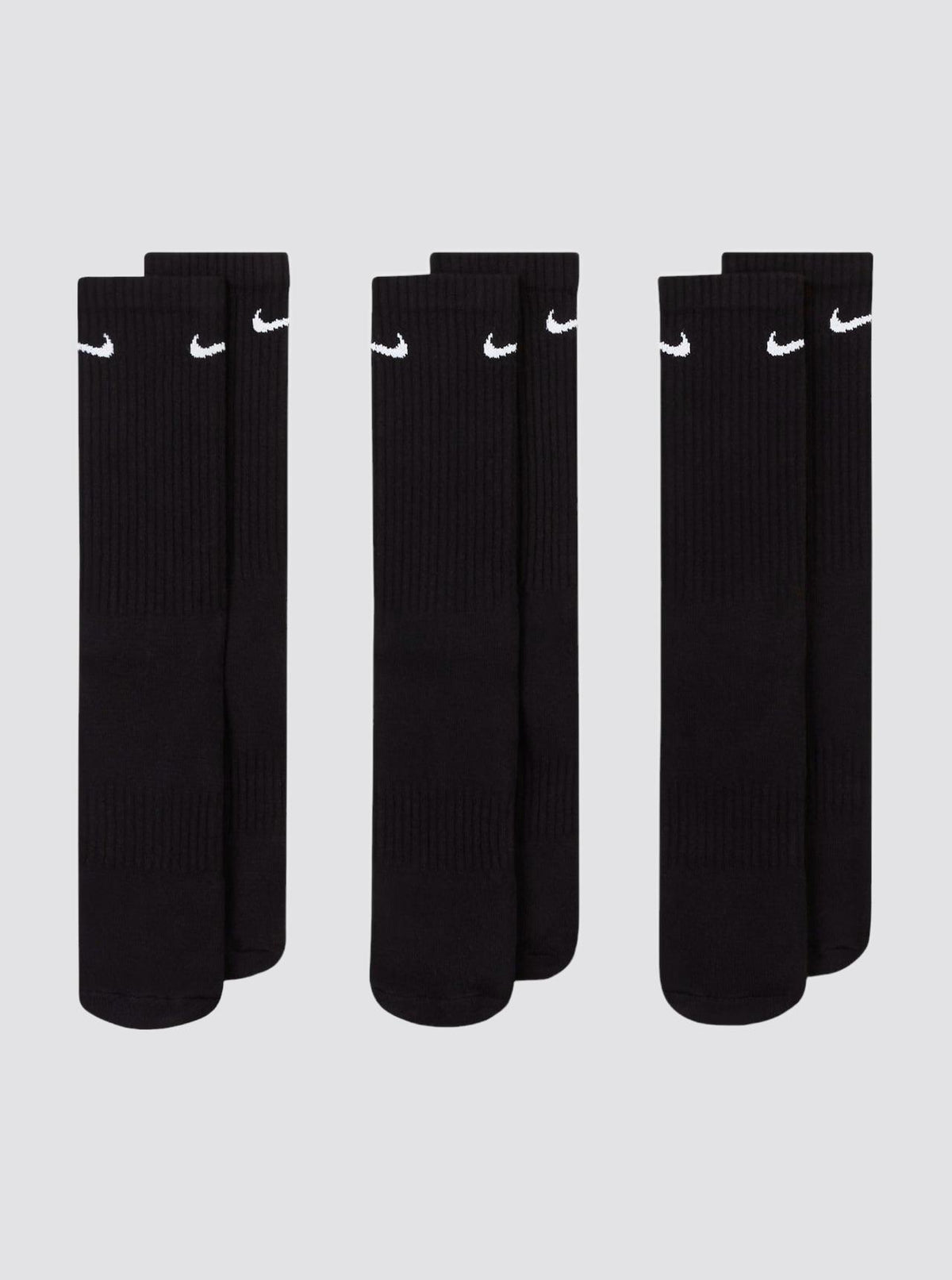 Everyday Cushioned Crew Socks Black