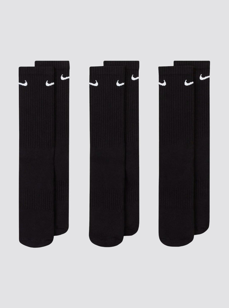Everyday Cushioned Crew Socks Black