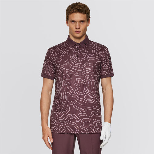 Tour Tech Print Polo Topo Huckleberry