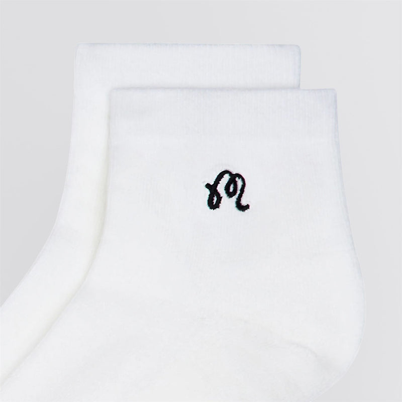 Womens Capri Ankle Socks White