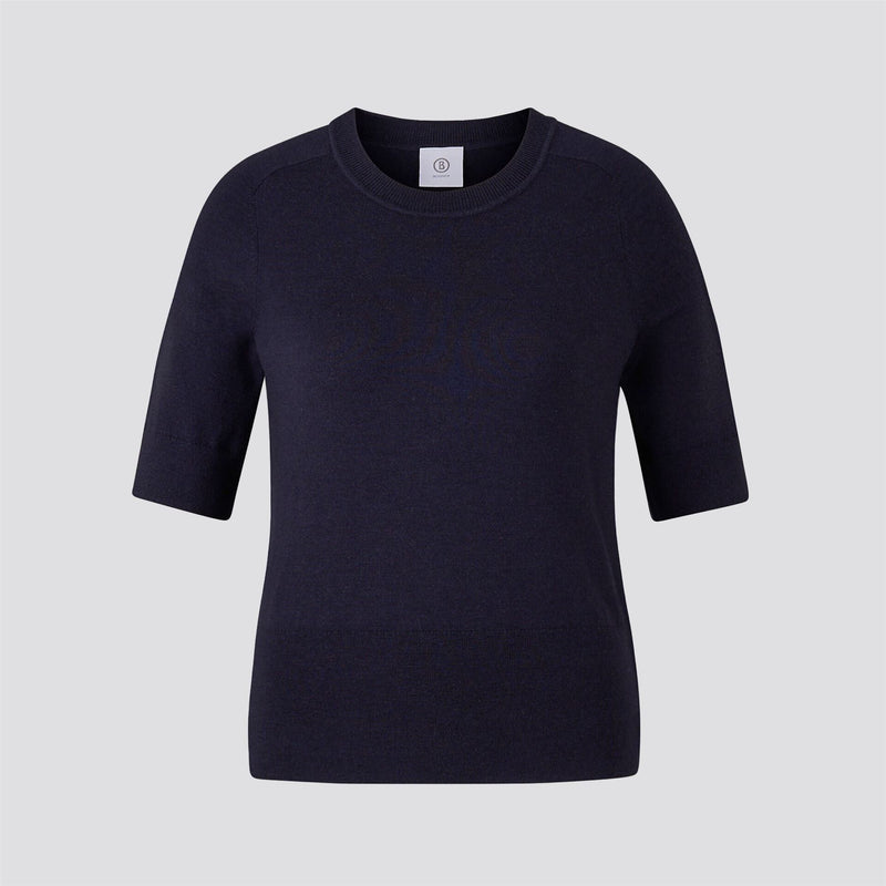 Womens Izzy Short Sleeve Sweater Navy