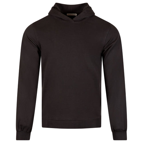 Womens Lava Wash Relaxed Hoodie Black