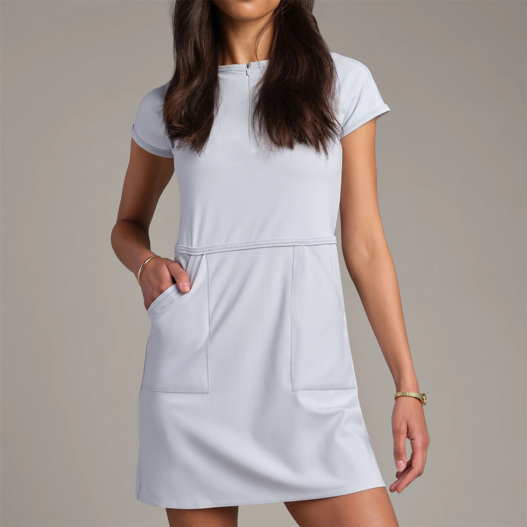 Womens Stance Rib Dress Blue Ice