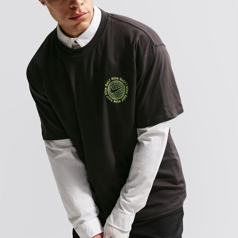 Loose Fit Golf T-Shirt Off Noir