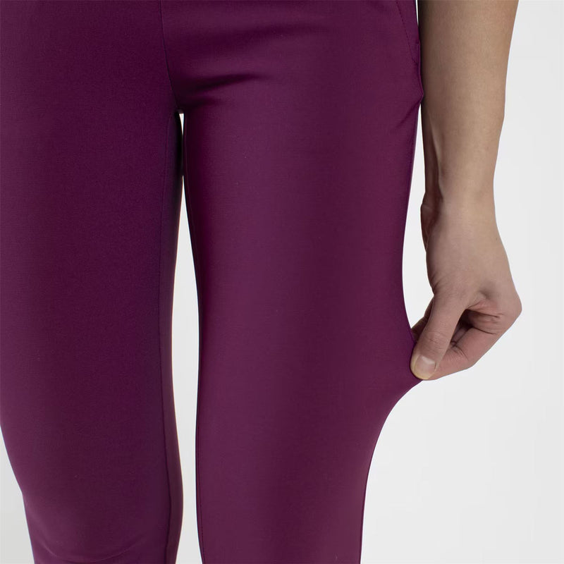 Womens Warm Stretch Treggings Deep Ruby