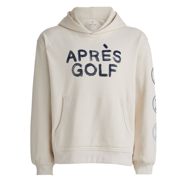 Apres Golf Unisex Oversized French Terry Hoodie Stone - AW23