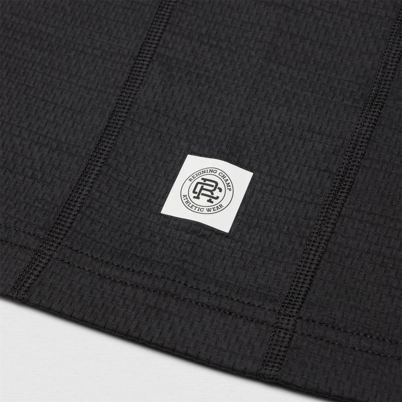 Solotex Mesh Tiebreak Polo Black