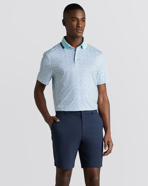 Tripe/G's Tech Jersey Polo Snow/Cenote