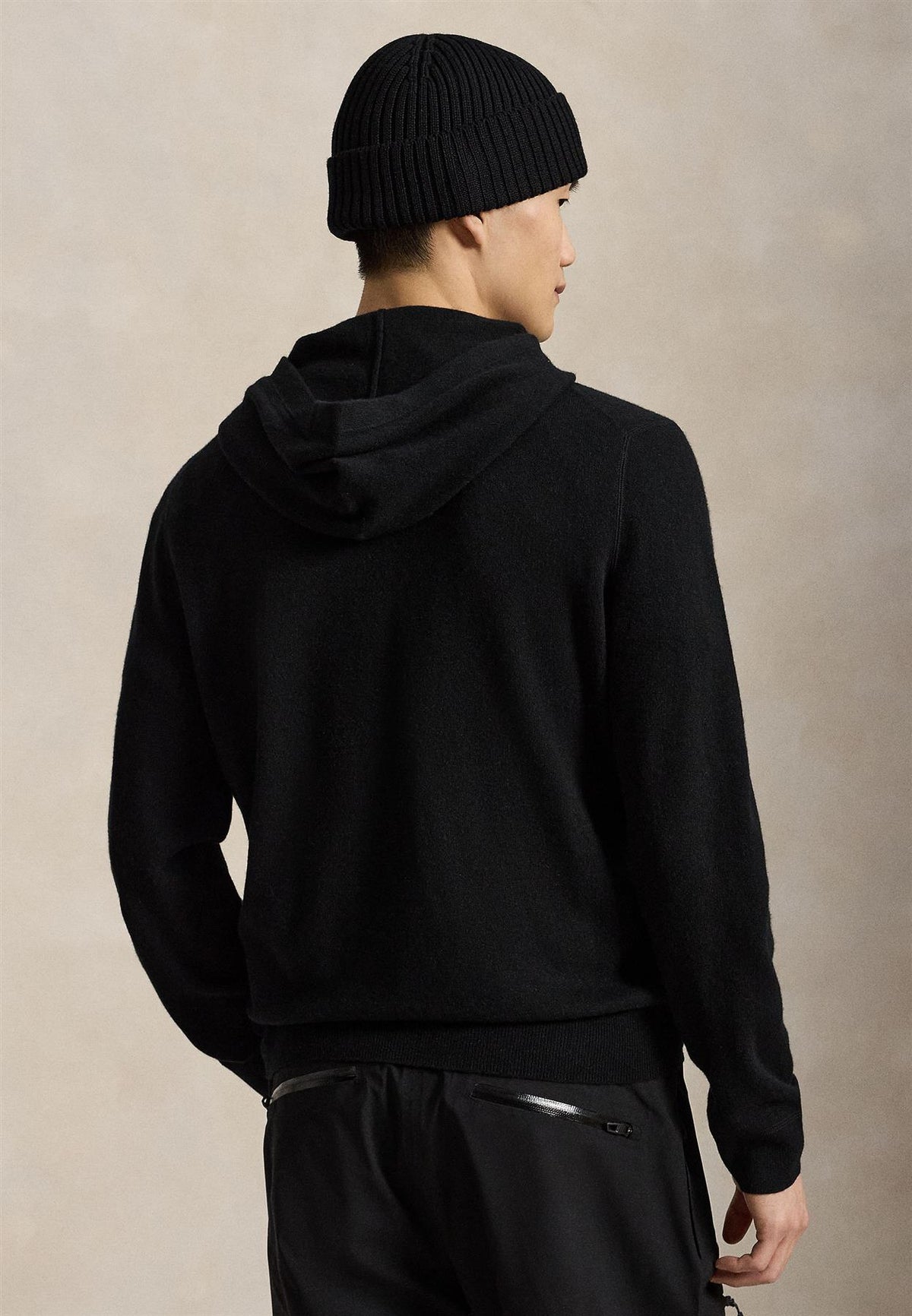 RLX Washable Cashmere Sweater Polo Black