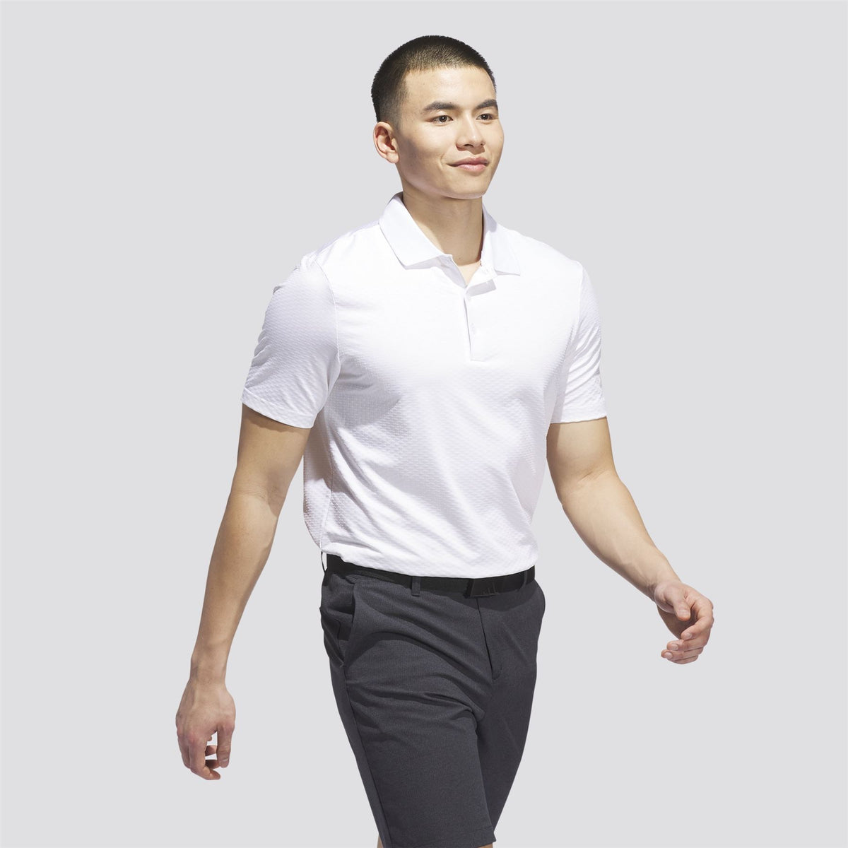 Beyond The Course Textured Polo White