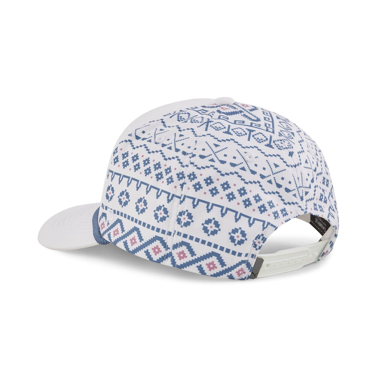 Fair Isle 5 Panel Tech Cap White Glow/Blue Horizon