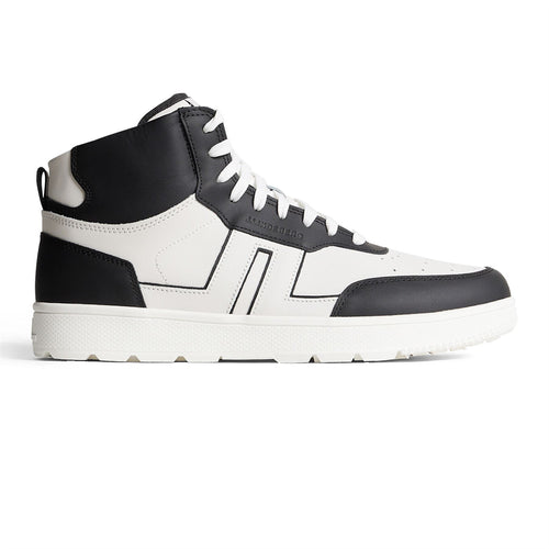 Ace High-Top Leather Golf Sneakers Black - SS25