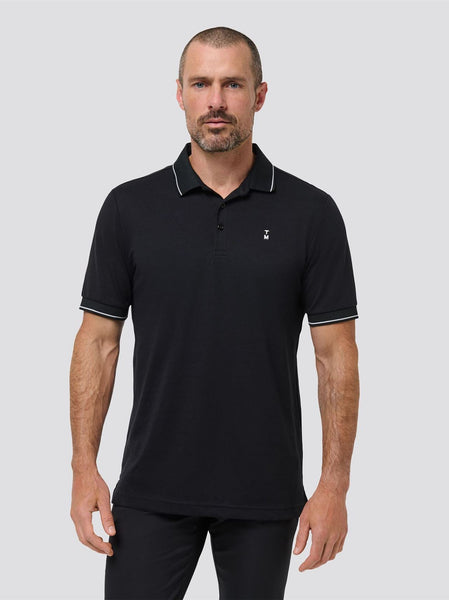 TravisMathew Happier Hour Polo Black | TRENDYGOLF USA