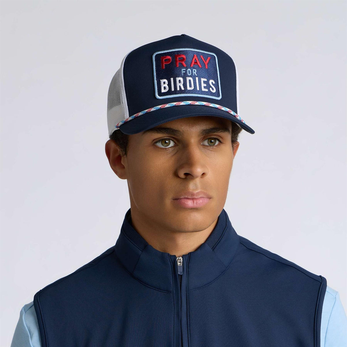 Pray For Birdies Retro Mid Trucker Twilight/RWB