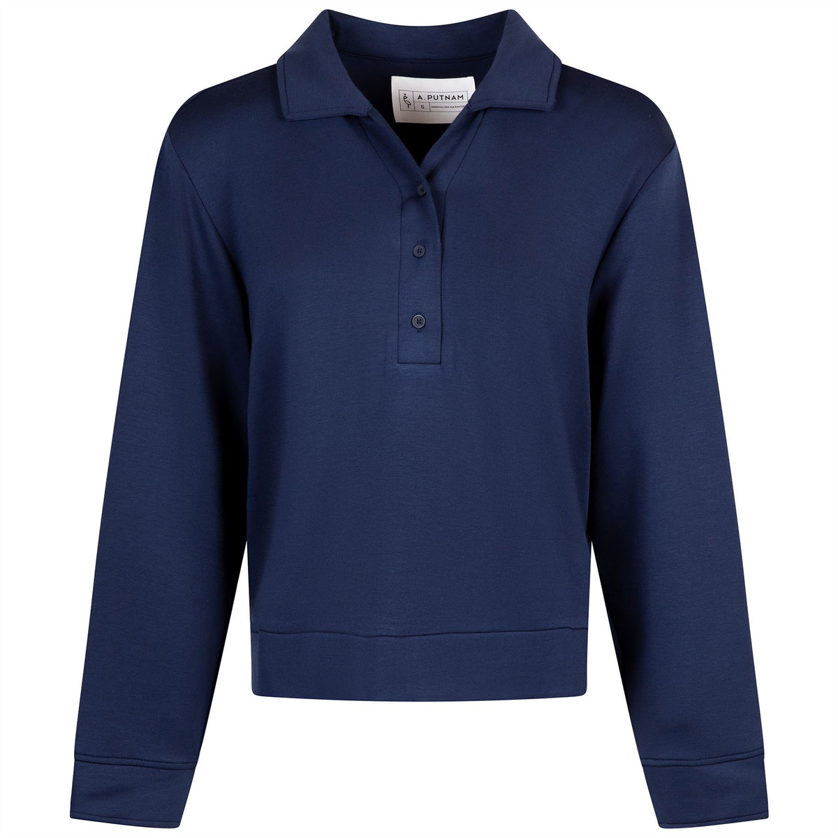 Womens Polo V-Neck Top Dress Blues