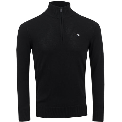 Kian Zipped Golf Sweater Black - 2025