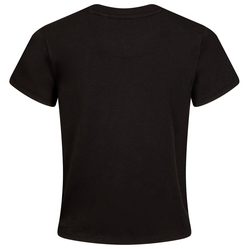 Womens Tulip Pocket Tee Black