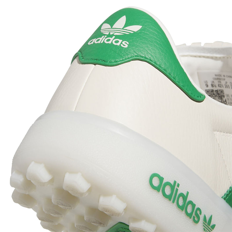 Coursecup Spikeless Golf Shoes White/Green/Yellow