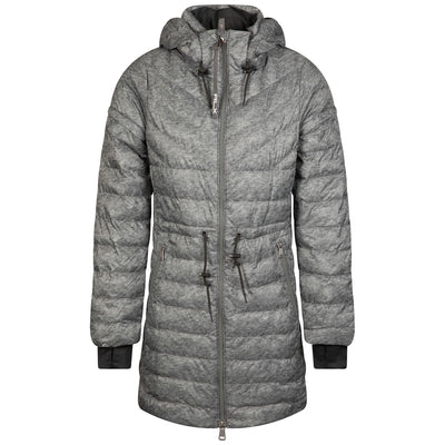 Womens Basedown Stretch Poly Long Jacket W/Removable Hood
- Insulated Heather Grey - AW23