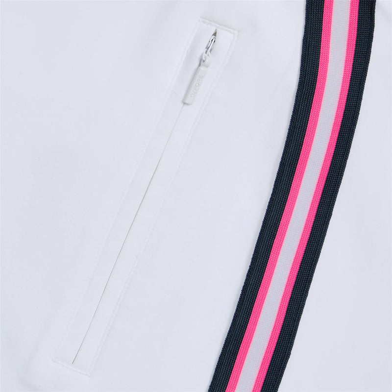 Womens Side Stripe Stretch Scuba Skort Snow