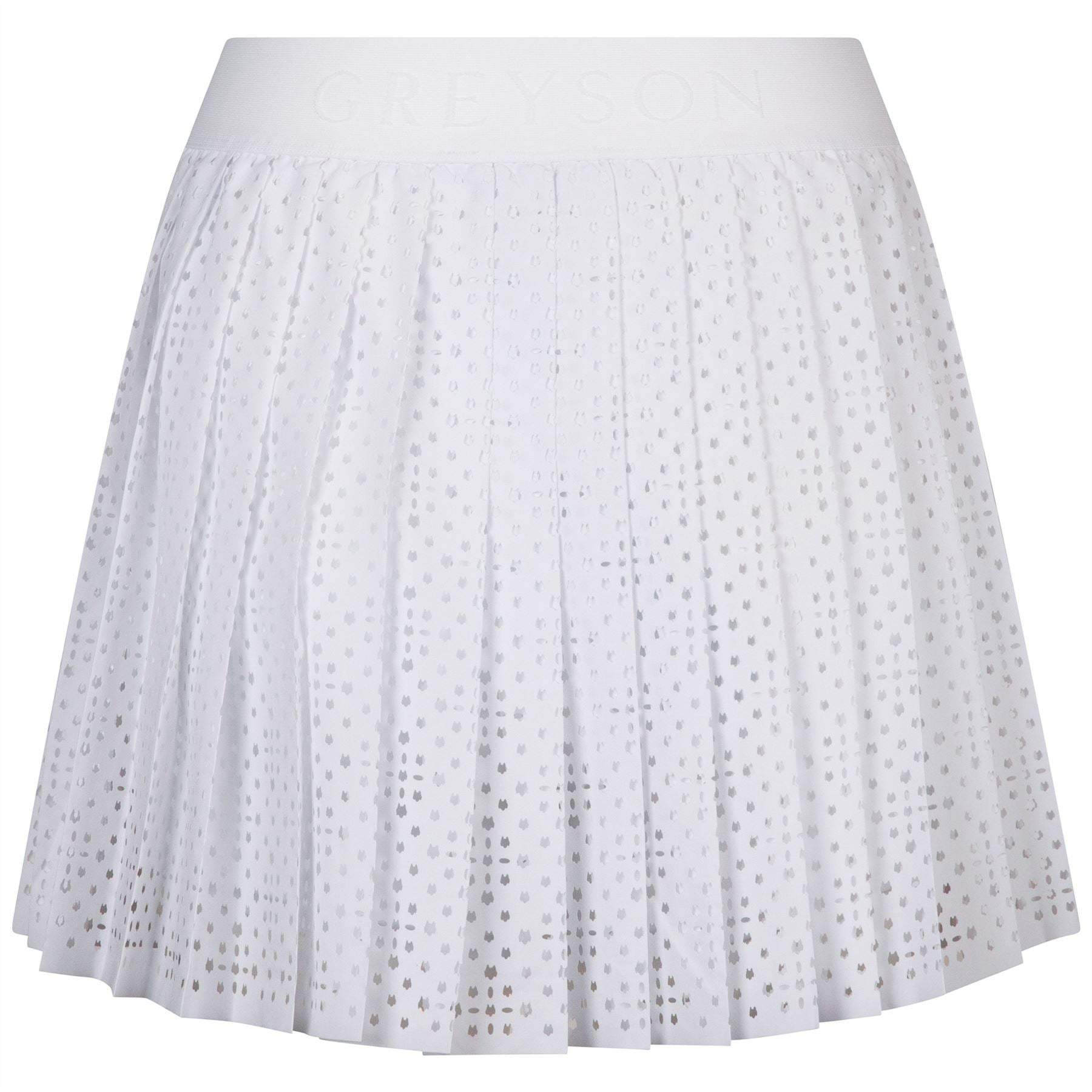 Greyson Womens Laser Cut Leo Skirt Arctic | TRENDYGOLF USA