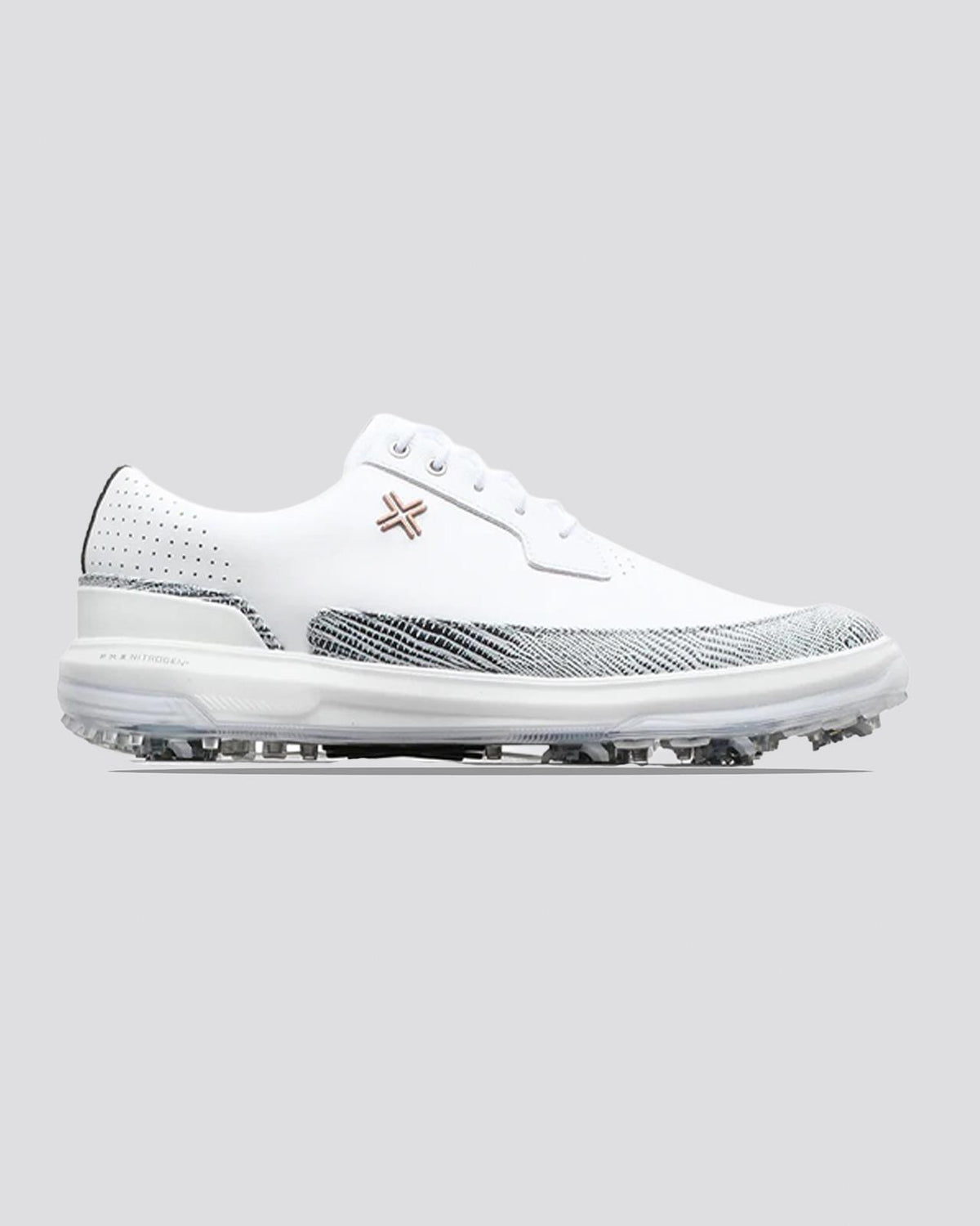 Moving Day SC RS Spiked Golf Shoes White/Black/Snake