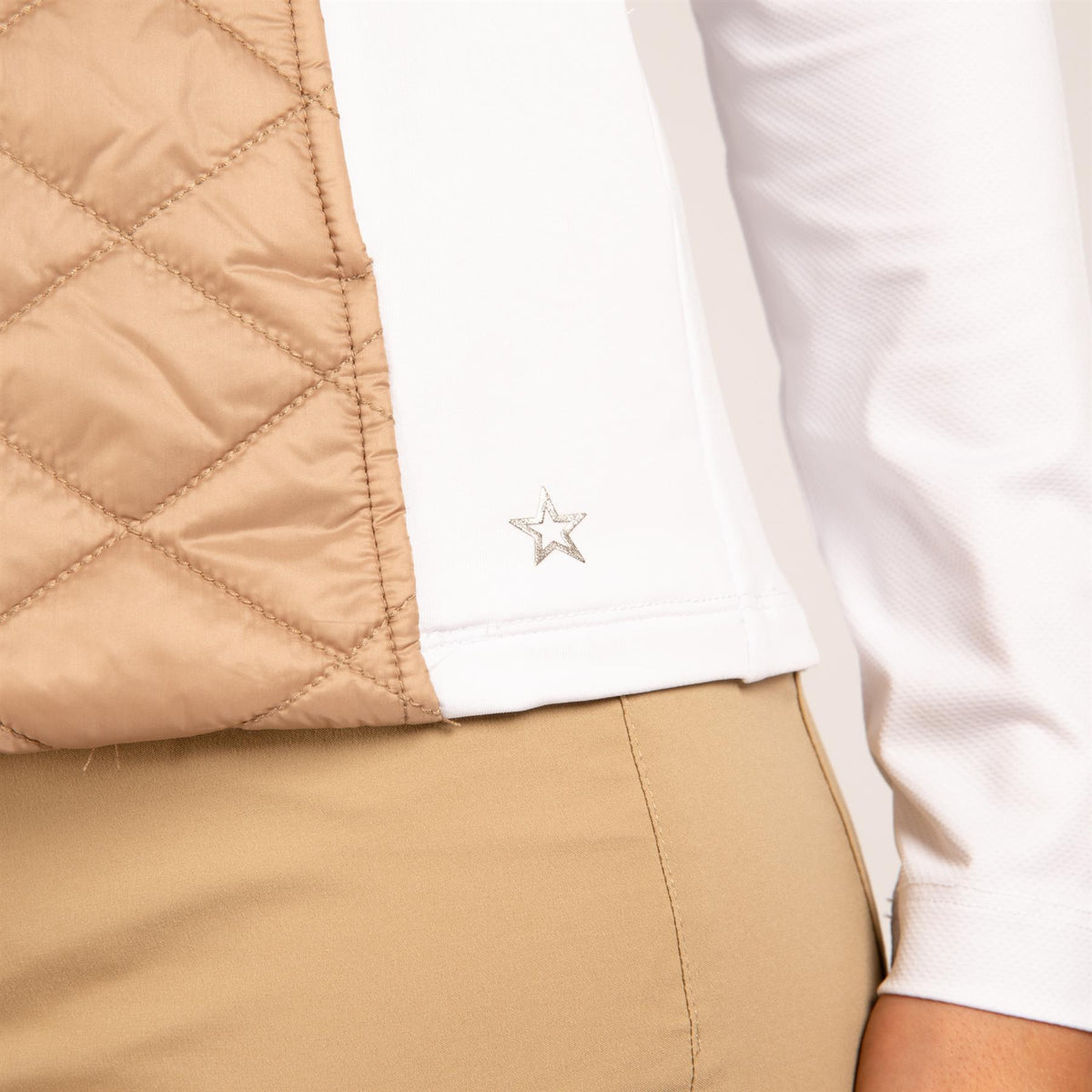 Womens The Player Vest Khaki