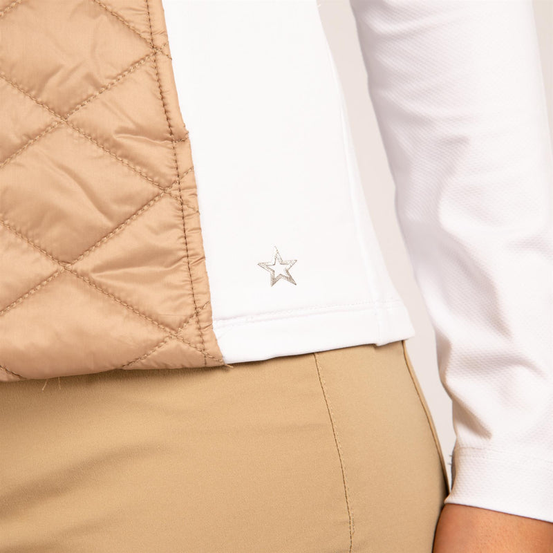 Womens The Player Vest Khaki